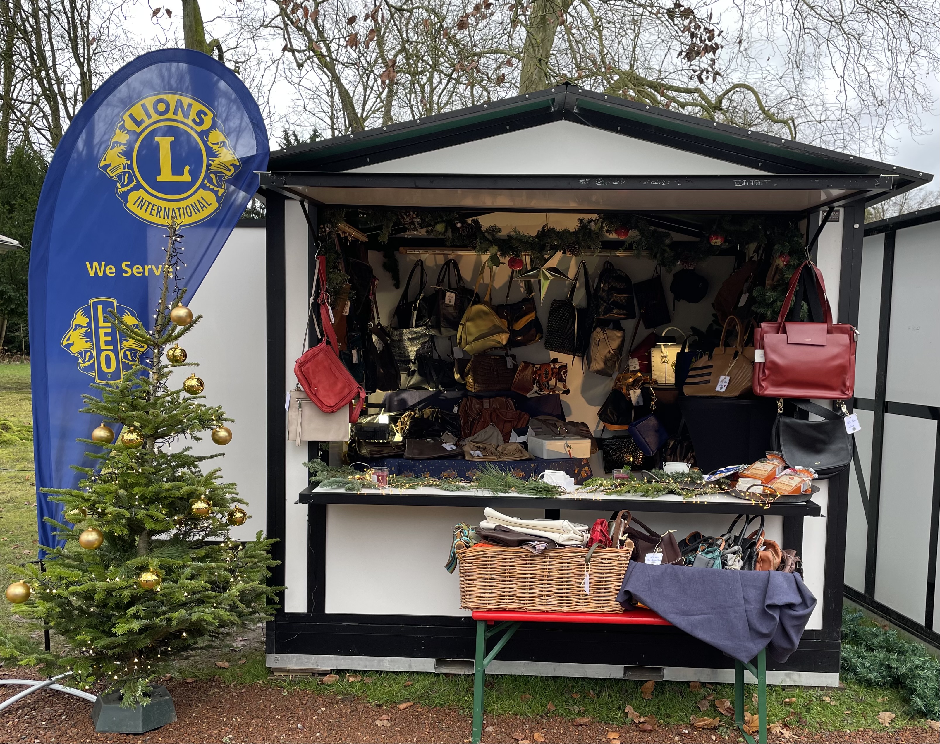 Stand auf dem Weihnachtsmarkt